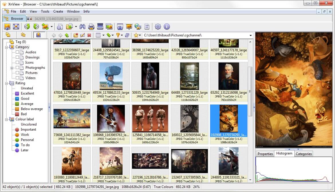 XnView screenshot