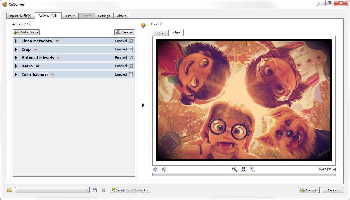 XnConvert Windows Screenshot 2